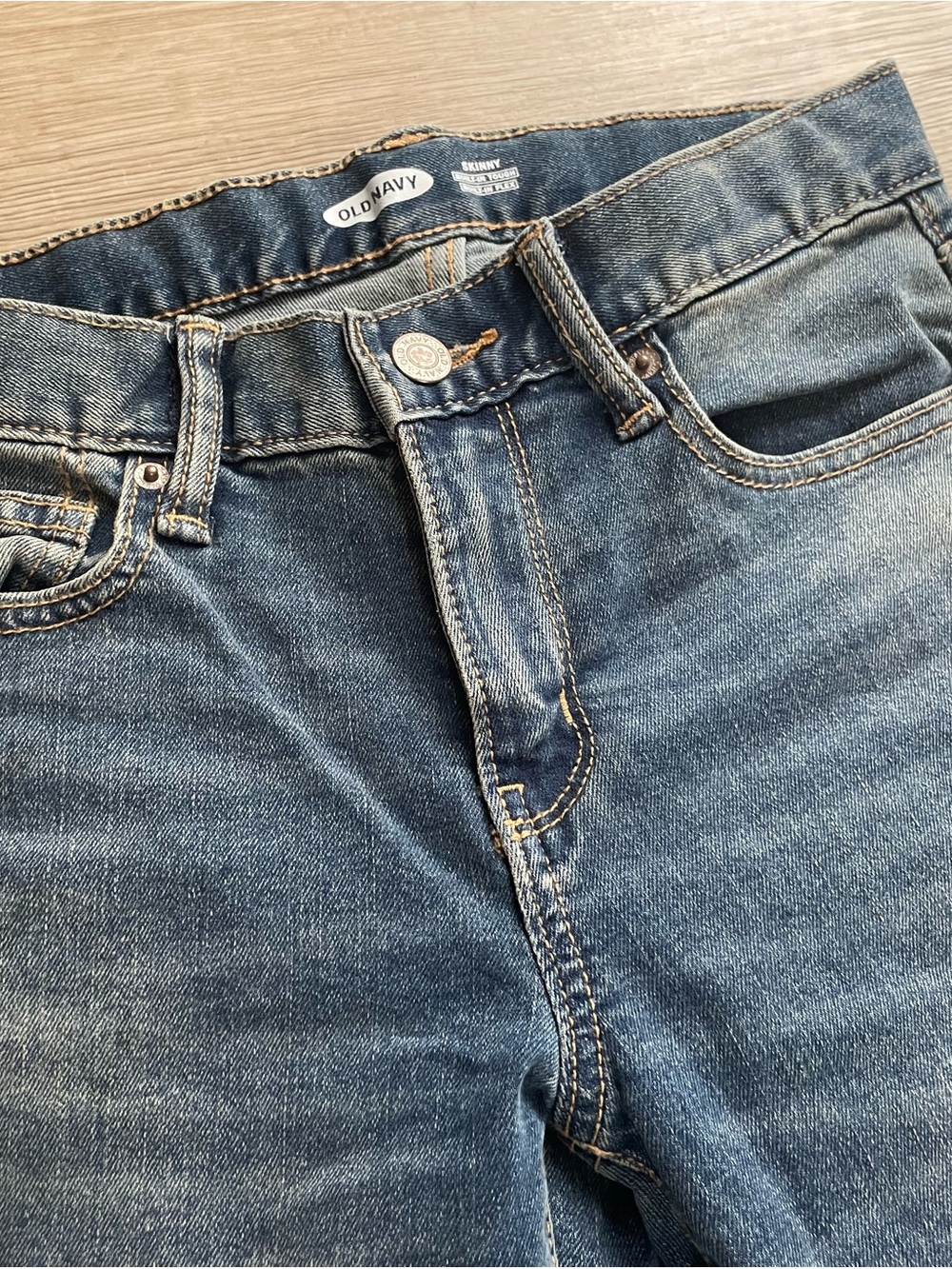 NEW | Old Navy | Built-in-Flex Skinny Jeans | Adjustable Waist | Boys Size 10 - Picture 5 of 12